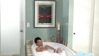 Trent Atkins and Jimmy Durano go all out in a filthy candlelit bath
