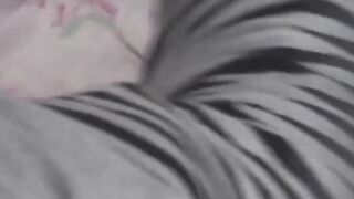 Dark haired Japanese vixen digs fingers to beat boredom solo