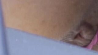 Asian chick unaware her juicy ass caught on hidden cam
