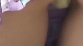 Witness blonde beauty twirl in a mini and a black thong