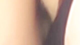 Witness blonde beauty twirl in a mini and a black thong