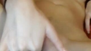Petite Asian Girl Plays with Dildo on Webcam
