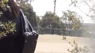Lusty voyeur feeds fetish watching Asian ladies piss
