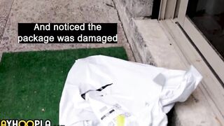 Sex Toy Delivery Boy Fucks A Customer!