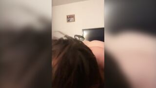 Full Throating of 6 after night of other things inside her mouth