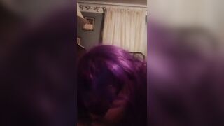 Blowing dick and swallowing more cum.
