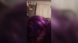 Blowing dick and swallowing more cum.