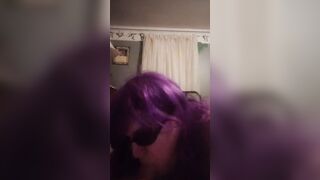 Blowing dick and swallowing more cum.