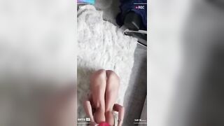 Beauty cougar having fun with herself – boned machine