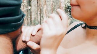 fellatio inside the natural park