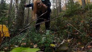 GINGER young girl’s trip to the forest ended up into sex