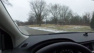 Picked Up College Girl blows and fucks older stranger into vehicle