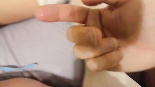 Father sneaks inside daughter's bedroom and touches her cunt
