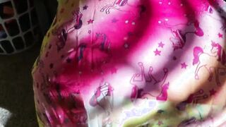 Little sister gets an accidental cumshot by stepbrother