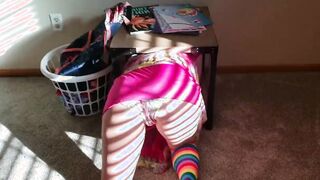 Little sister gets an accidental cumshot by stepbrother