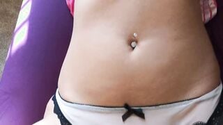 Teenie sister gets accidental jizzed from her stepbrother