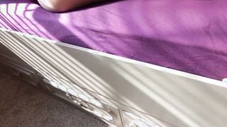 Teenie sister gets accidental jizzed from her stepbrother