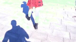 Nasty eighteen plays with her jugs and butt into outside – Intense