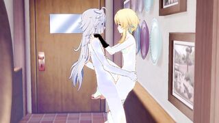 Genshin Impact Cartoon 3D - Lumine Nailed into different positions by Razor with cummed into her cunt - Japanese oriental Manga Hentai Game porn