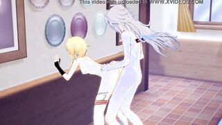 Genshin Impact Cartoon 3D - Lumine Nailed into different positions by Razor with cummed into her cunt - Japanese oriental Manga Hentai Game porn