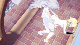 Genshin Impact Cartoon 3D - Lumine Nailed into different positions by Razor with cummed into her cunt - Japanese oriental Manga Hentai Game porn