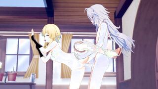 Genshin Impact Cartoon 3D - Lumine Nailed into different positions by Razor with cummed into her cunt - Japanese oriental Manga Hentai Game porn
