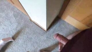 Stepbrother checks on sister and makes her suck his cock