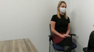 Teenagers gets boned during job interview by her new boss