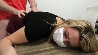 Teenagers gets boned during job interview by her new boss