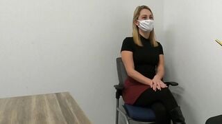 Teenagers gets boned during job interview by her new boss