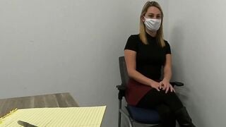 Teenagers gets boned during job interview by her new boss