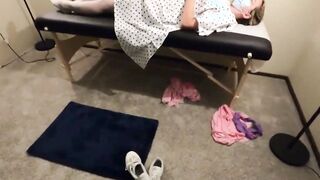 Daughter visits her family doctor and fucks his mature penis