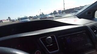 Ex-Wife caught flashing into store and giving a oral sex inside the parking lot