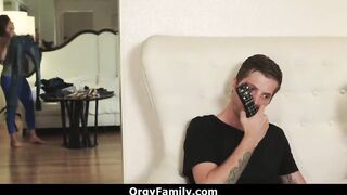 Step Cougar Caught Her Son Fucking with Sister