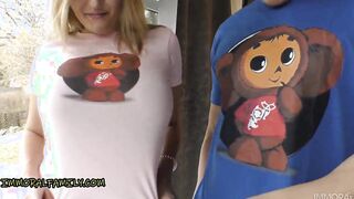 BIGGEST MELONS STEPMOM Loves Cheburashka aka SOVIET UNION MICKEY MOUSE