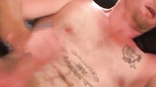 Real outlaw jerks his cock and cums just for you