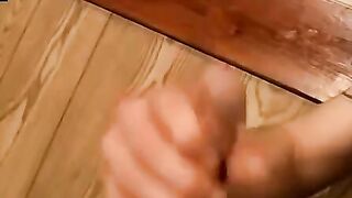 Str8Thugs.com - Inked straight thug's solo wild cock jerking and cum blasting scene w