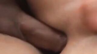Young bottom swallows cock then rides it bareback