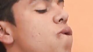 Twink sucks Latino off before getting pounded