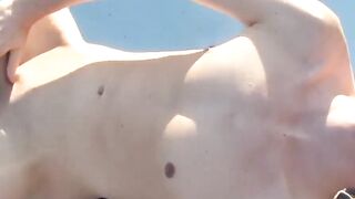 BoyObsession.com - Cute twink Timo Garrett's outdoor wank and cum explosion
