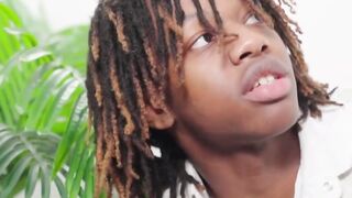 Ali Rush shoots load while Jade Desir slams his hairy anus