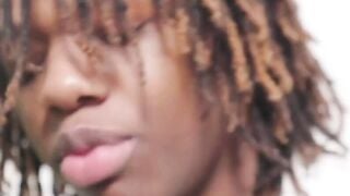 Ali Rush shoots load while Jade Desir slams his hairy anus
