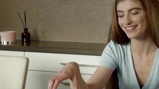 Lana Lelani savors huge stiff treat after dinner delight