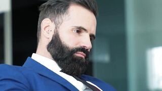 Horny Dani Robles gives mascular Alex Palmieri hard ass pounding