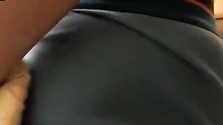 Solo twink fetishizing underwear while jerking off