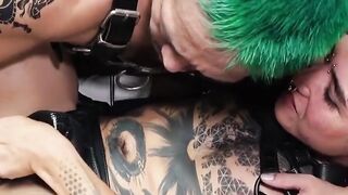 Ryudo rams Yoshi Kawasaki raw and arms his dripping hole