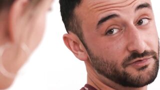 Blonde TS suck the dick of stepbro to be alive