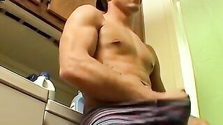 Panty wearing twink enjoying satisfying self love