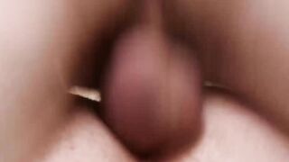 Fit young stud gags on cock before being split open