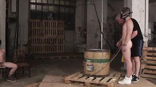 BoyDungeon.com - Dominated young homo has his tight ass spanked hard by master